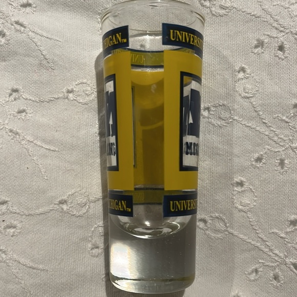New University Of Michigan Tall Shooter Shot Glass NWT - Picture 3 of 10